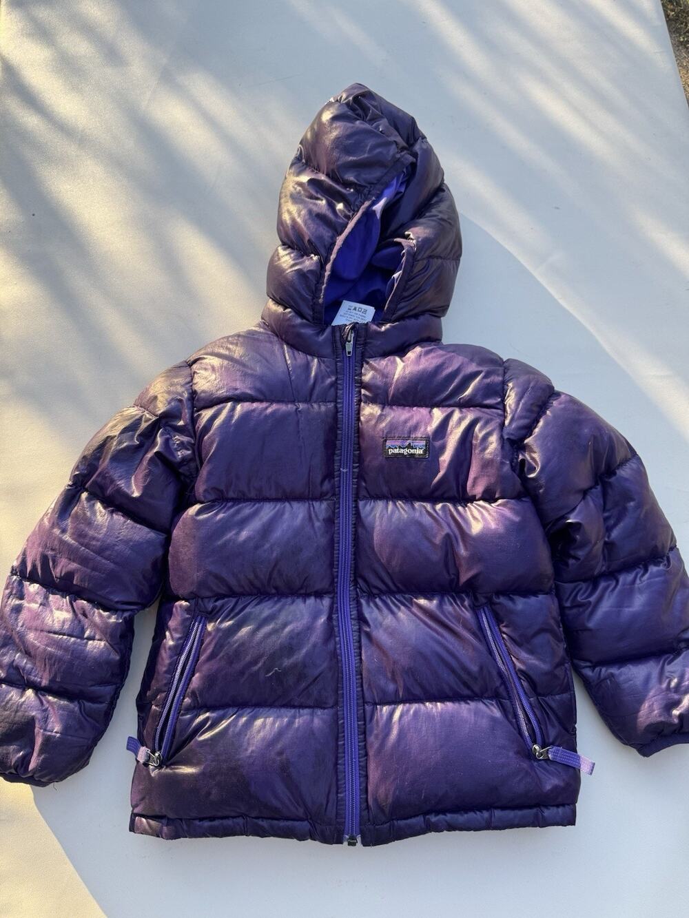 Patagonia Down Puffer Jacket Kids Sz 4 T Toddler Purple Girls Boys